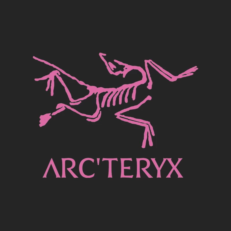 Archeopteryx Logo in Rosa Herren Pullover Sweatshirt
