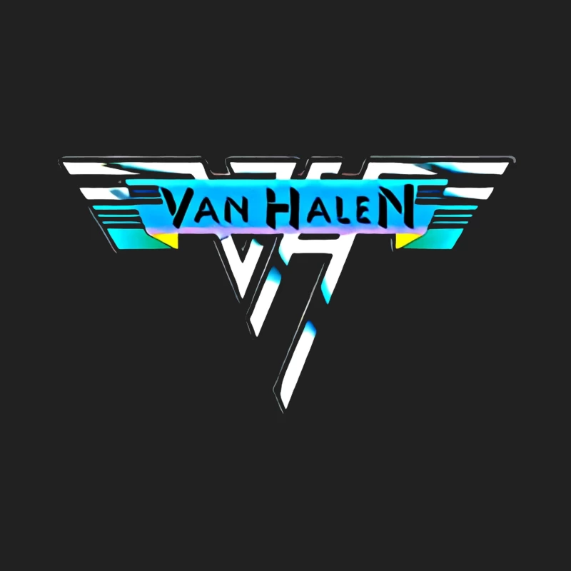 Van Halen Classic Band Logo in Retro 80s Style Bucket Hat