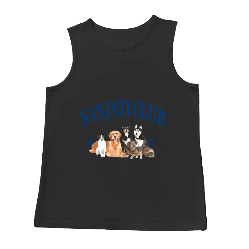 Sanjati Club Hundeillustration 1997 Herren Tanktops