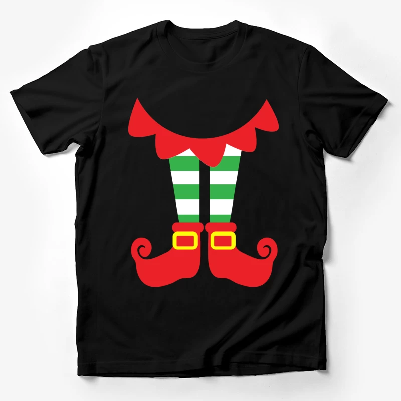 Jambes de lutin avec chaussettes rayées Homme T-Shirt