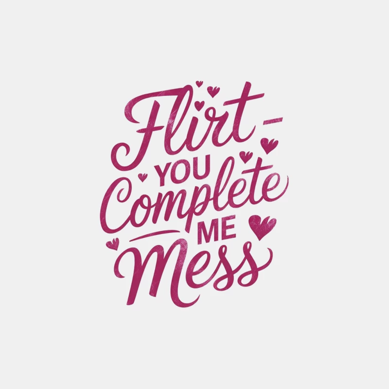 Playful Typography: Flirtatious Love Quote Male Tank Top