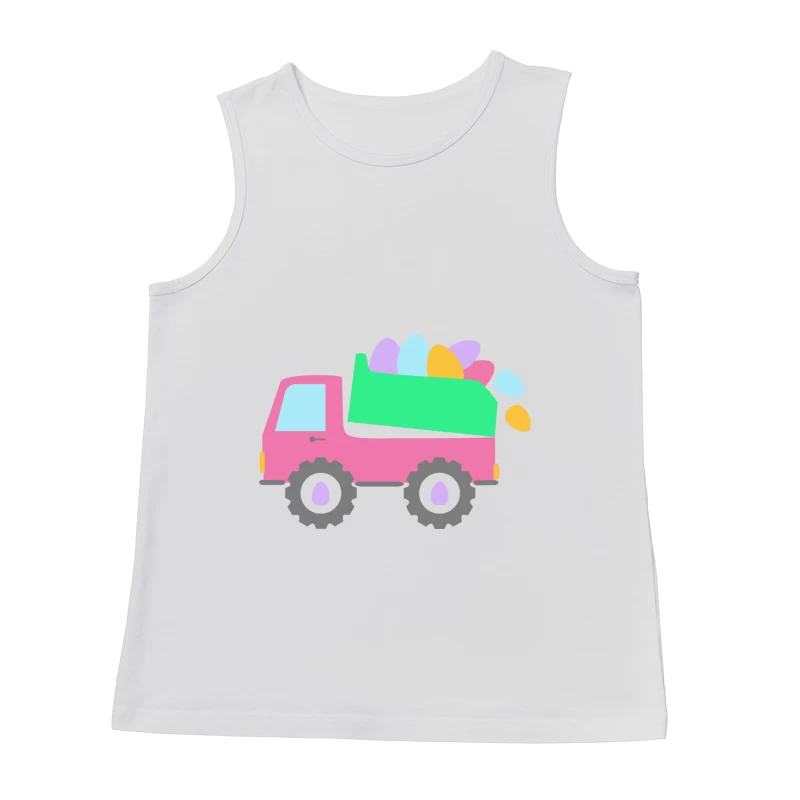 Camion coloré avec œufs décoratifs Homme Débardeur