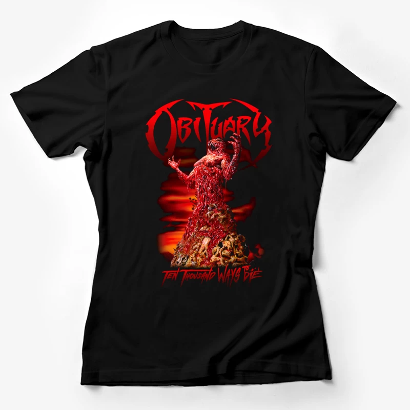 Obituary Ten Thousand Ways To Die Female T-Shirt