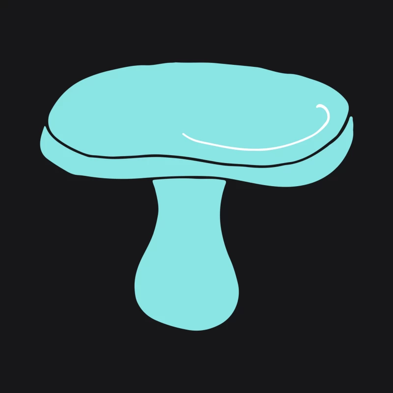 Chapeau de Champignon Cyan Homme Sweat à capuche
