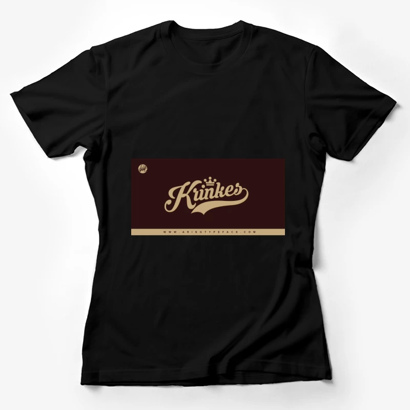 Logo rétro avec couronne Femme T-Shirt
