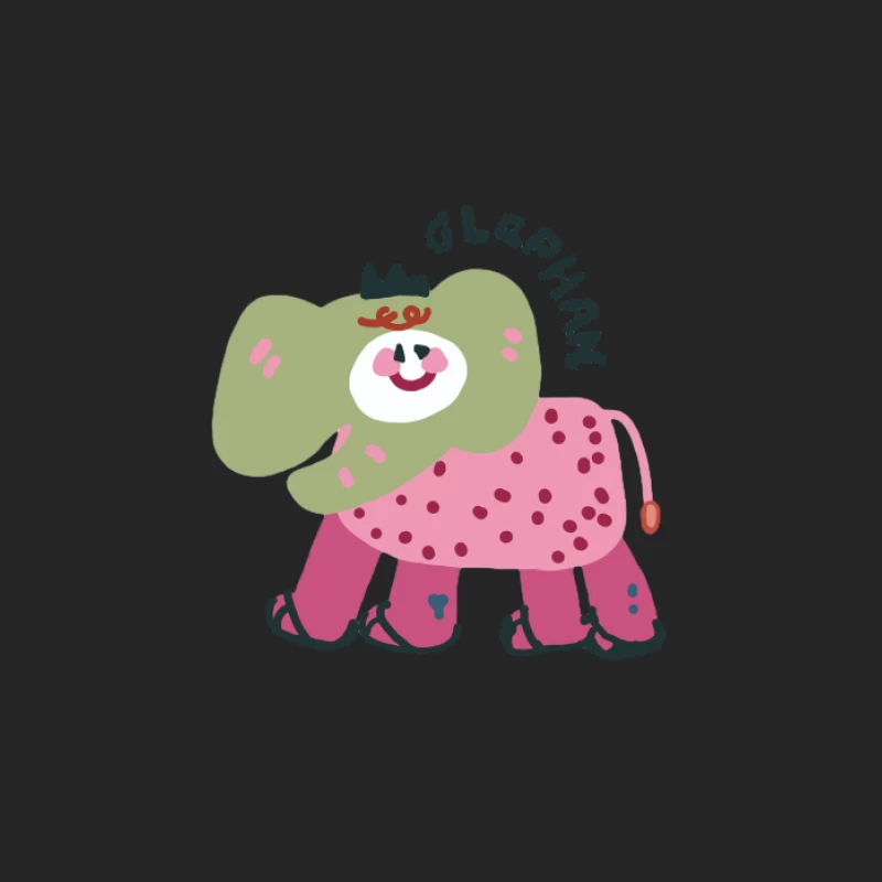 Illustrazione di Elefante Colorato Felpa pullover Uomo