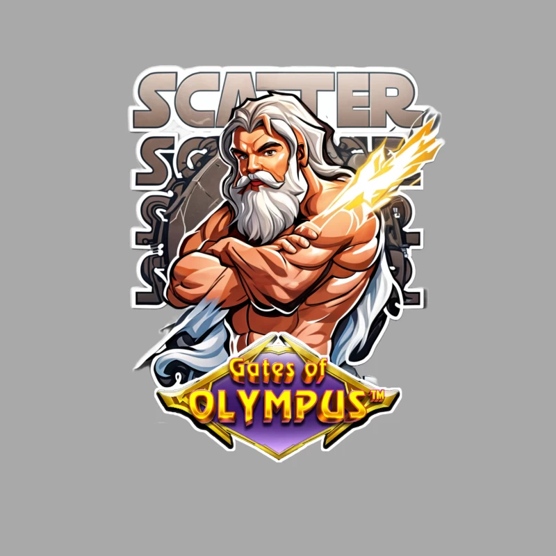 Gates of Olympus Slot Game Scatter Symbol Featuring Zeus Male Pullover Hoodie