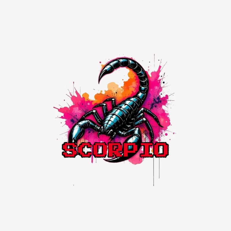 Scorpio Zodiac Art Male T-Shirt