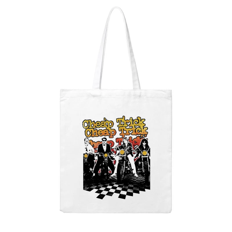 Cheap Trick Motorcycles Cotton Tote Bag