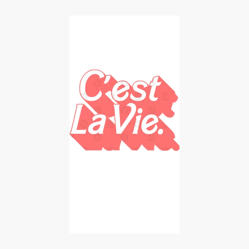 C_est La Vie  Francophile Typography Design iPhone Case