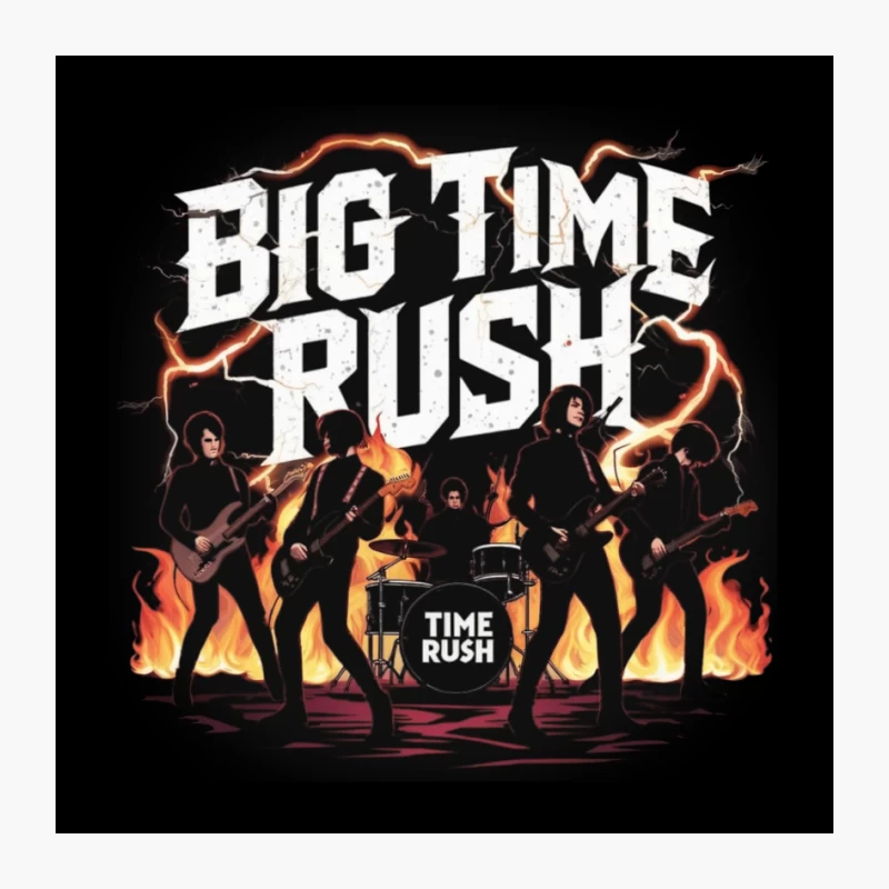 Rock Band Biug Time and Rush Pin