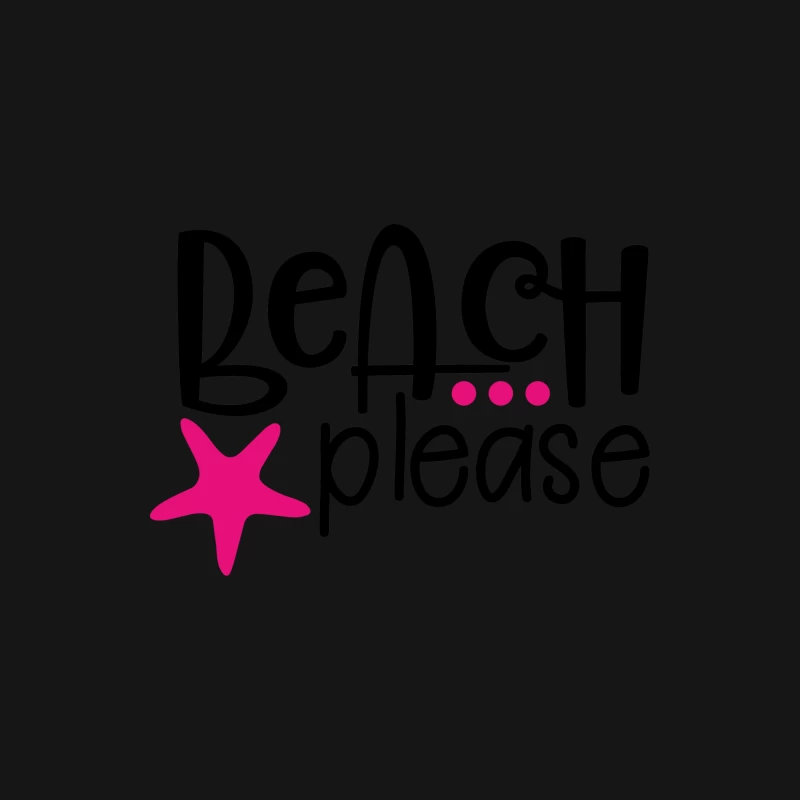 Design ludique 'Beach Please' avec étoile de mer Homme Manches Longues T-Shirt