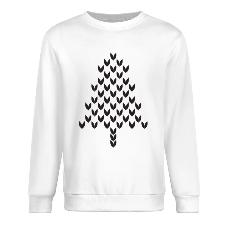 Arbre de chevrons en noir Homme Sweat-shirt à enfiler