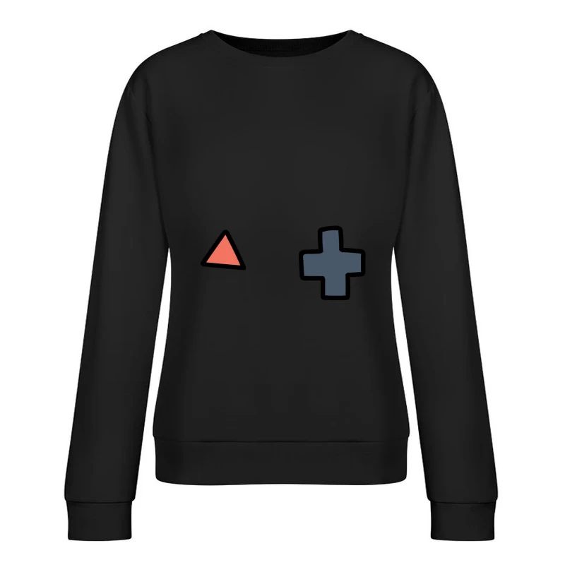 Formes géométriques colorées Femme Sweat-shirt à enfiler