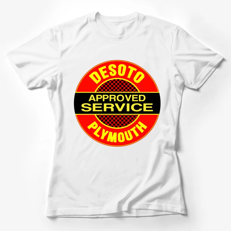 Vintage DeSoto-Plymouth Approved Service Station Logo Female T-Shirt