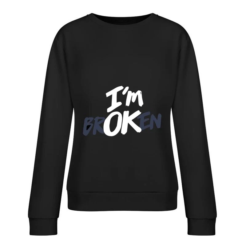 Gebrochene Seele - Grafikdesign Damen Pullover Sweatshirt