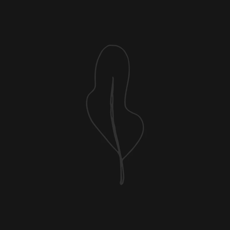 Silhouette Abstraite à Ligne Unique Femme Manches Longues T-Shirt