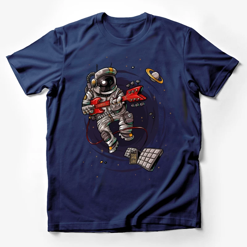 Astronaut Rocker in Space Male T-Shirt