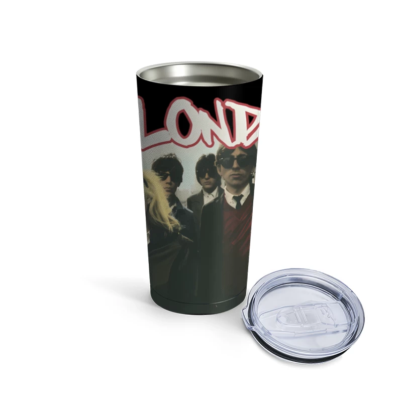 Vintage Blondie Band Album Cover from the 1970s New Wave Era Travel Mug