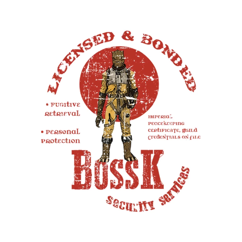 Bossk Security Services distressed Tapestry
