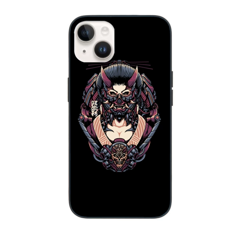 Cyberpunk Samurai Robotic Fantasy Art iPhone Case