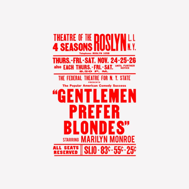 Gentlemen Prefer Blondes Female T-Shirt