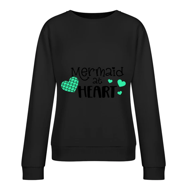 Design de cœur en écailles Femme Sweat-shirt à enfiler