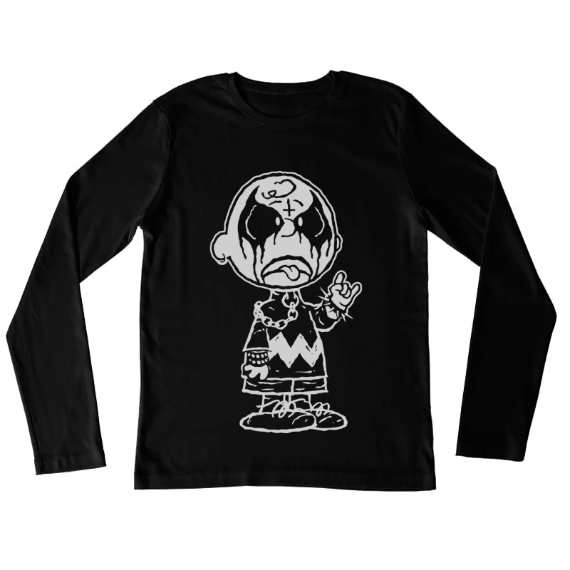 Clown Character Illustration Female Long Sleeve T-Shirt