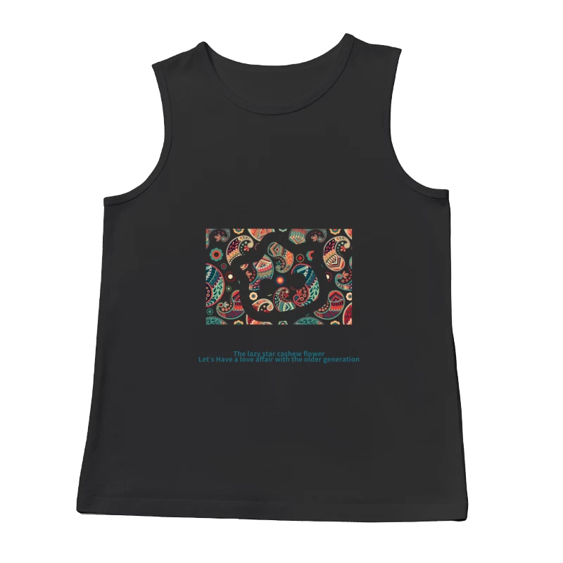 Paisley-Muster Blume Herren Tanktops