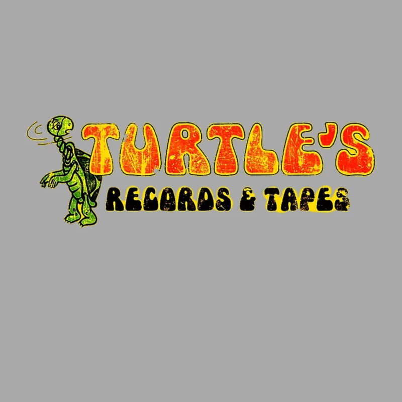 Turtle's Records & Tapes Male Pullover Hoodie