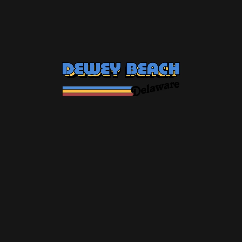 Dewey Beach, Delaware   Retro Styled Design Desk Mat