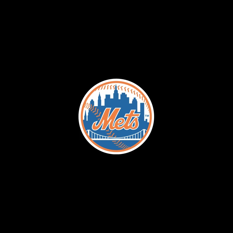 New York Mets MLB Baseball Team Logo with City Skyline Travel Mug