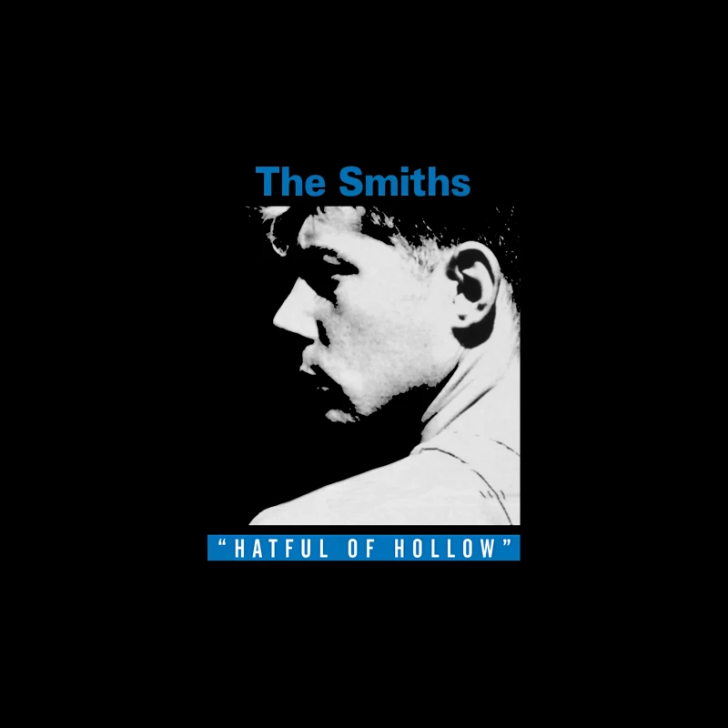 The Smiths 'Hatful of Hollow' Album Cover Art in Black and White Tapestry