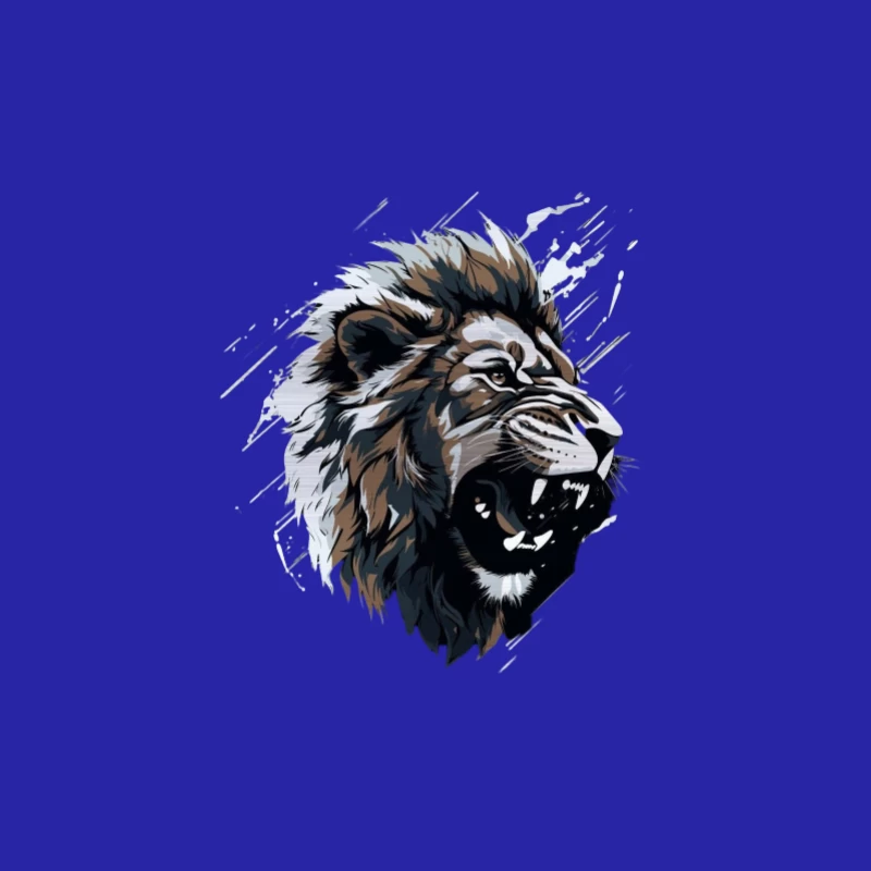 Design artistique de tête de lion majestueux Homme Débardeur