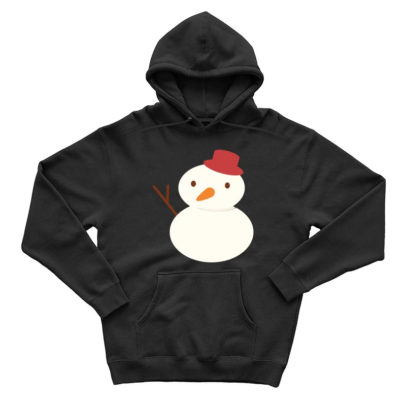 Bonhomme de neige adorable avec chapeau rouge Homme Sweat à capuche