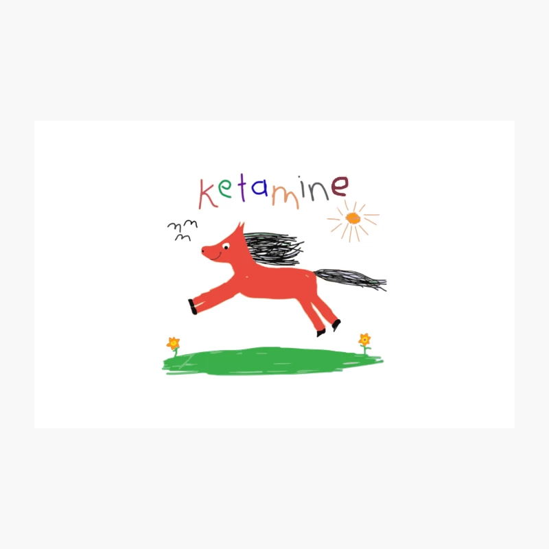 Meme Ketamine Horse Travel Mug