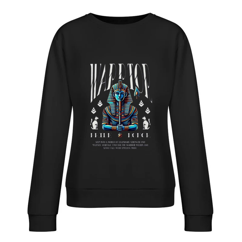 Majestic Egyptian Pharaoh - Pride and Honor Illustration Female Pullover Sweatshirt