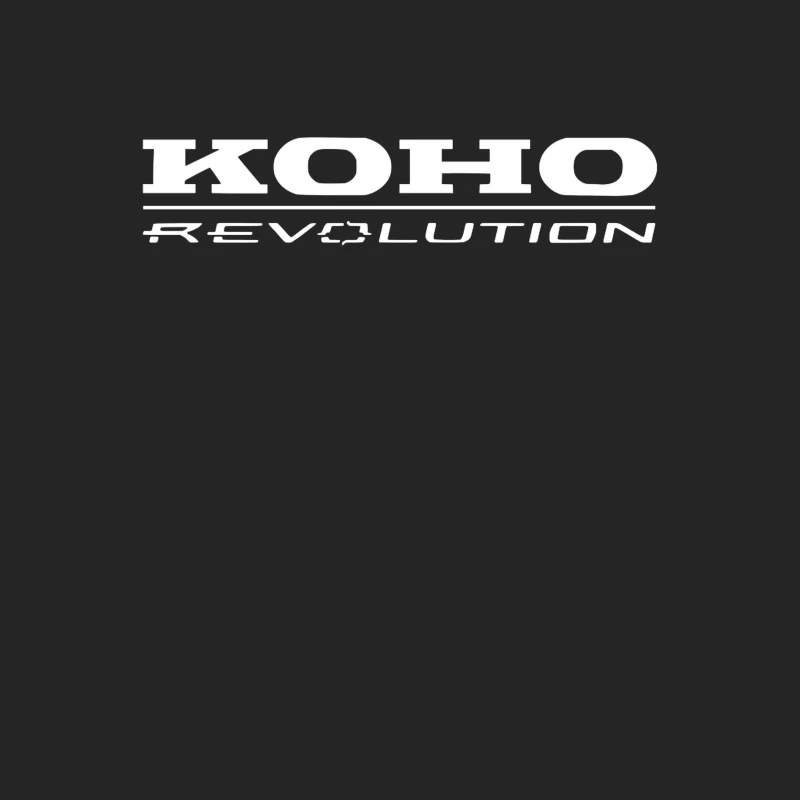 KOHO Revolution White Text Logo Male Pullover Sweatshirt