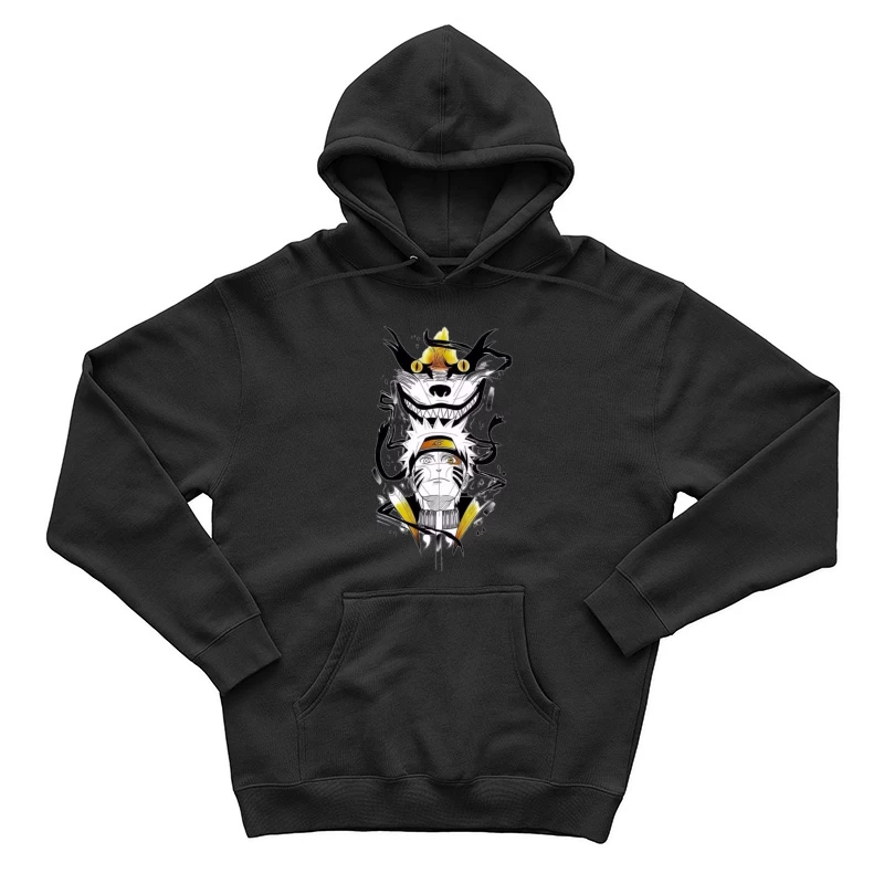 Anime-Krieger mit Dämon Herren Pullover Hoodie