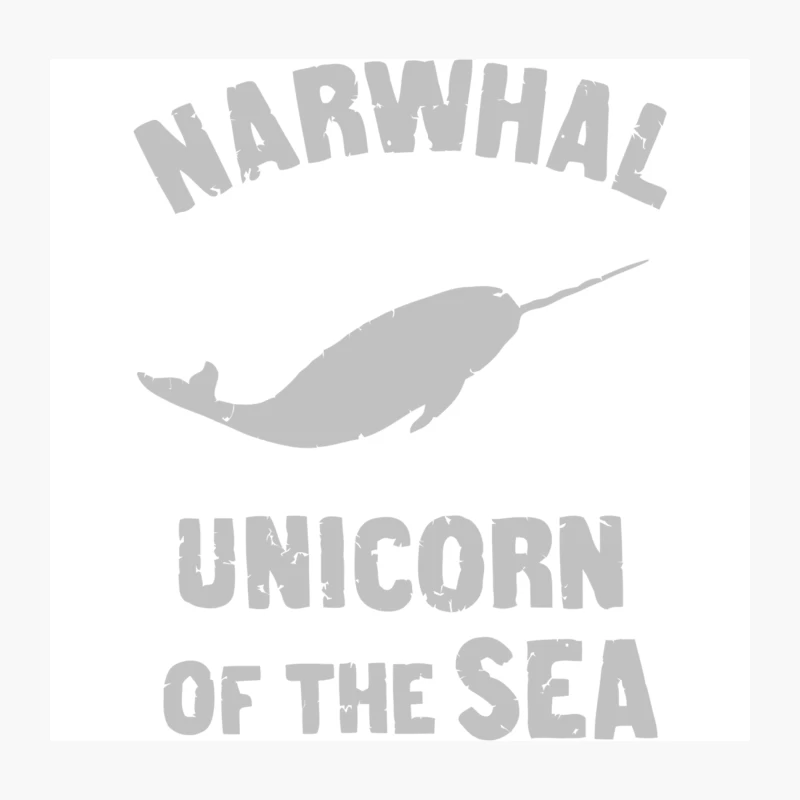 Narwhal: The Mystical Unicorn of the Arctic Sea Throw Pillow
