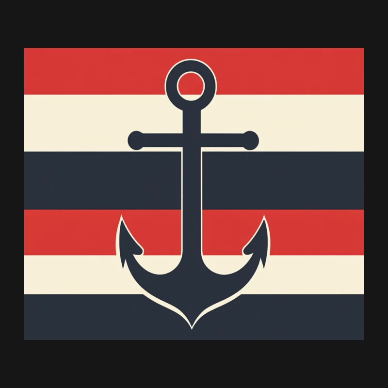 Minimalist Lighthouse Design in Patriotic Colors Mouse Pad