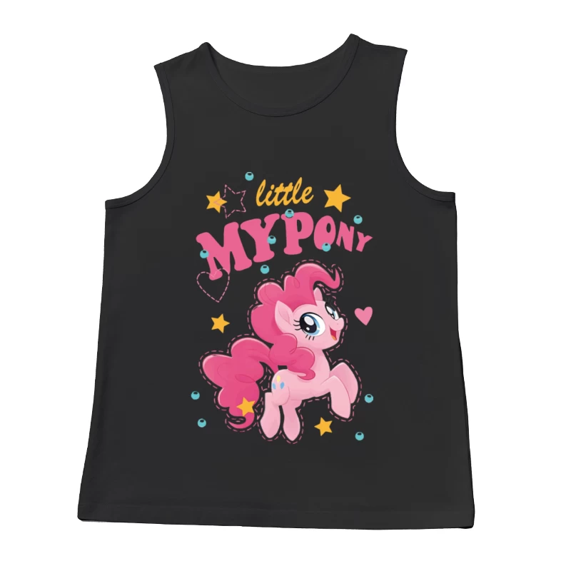 Lustiges rosa Pony-Design Herren Tanktops