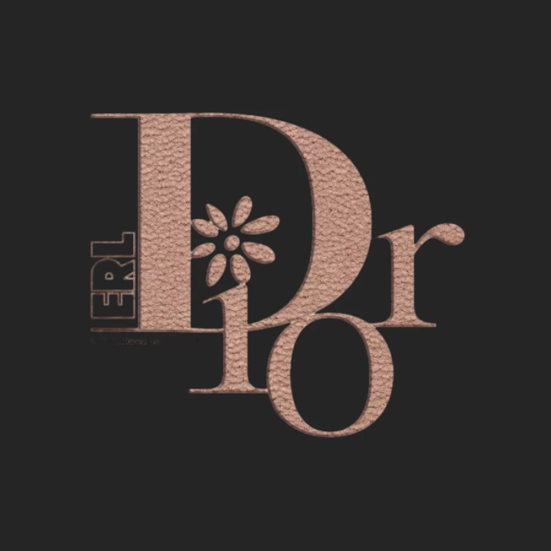 Designer-Logo mit Blume Herren Pullover Sweatshirt