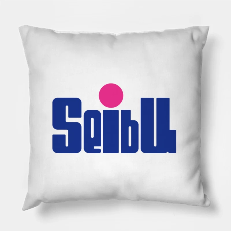 Seibu Kaihatsu (セイブ開発) Logo Throw Pillow