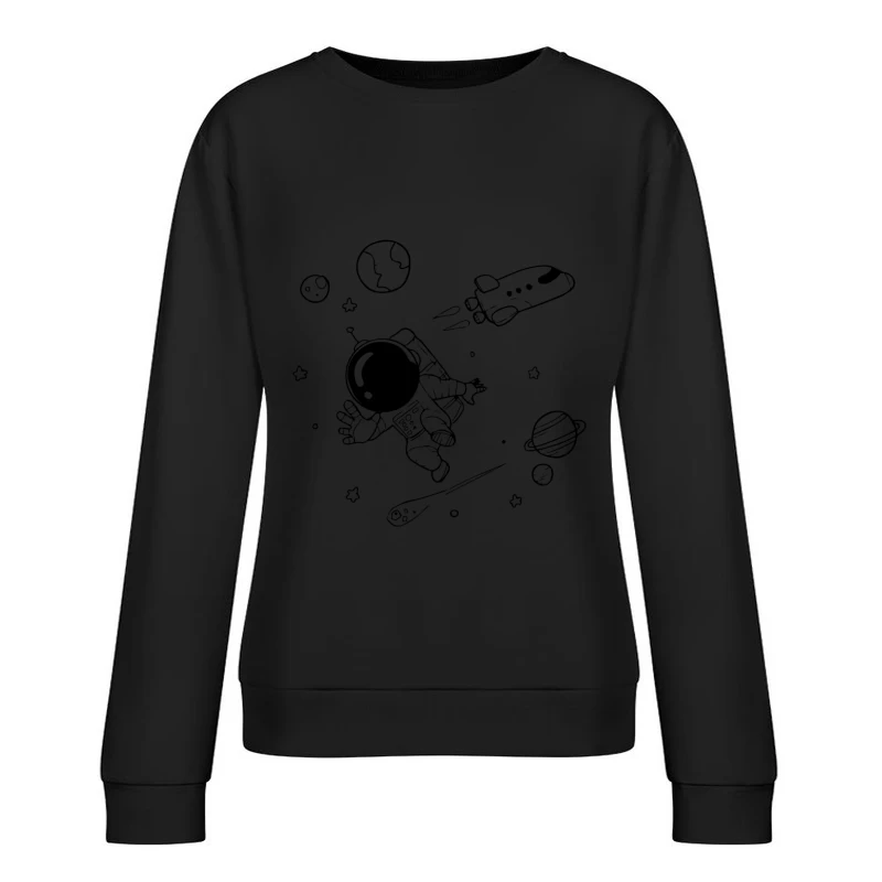 Astrologische Symbole und Elemente Damen Pullover Sweatshirt