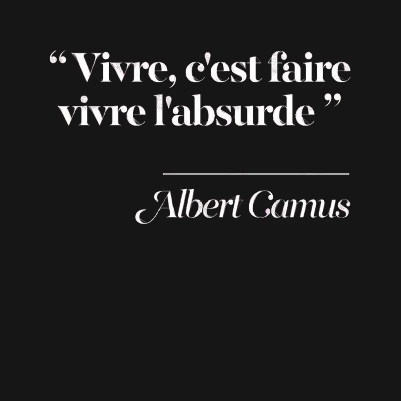 Albert Camus Quote - Typography Design Mouse Pad