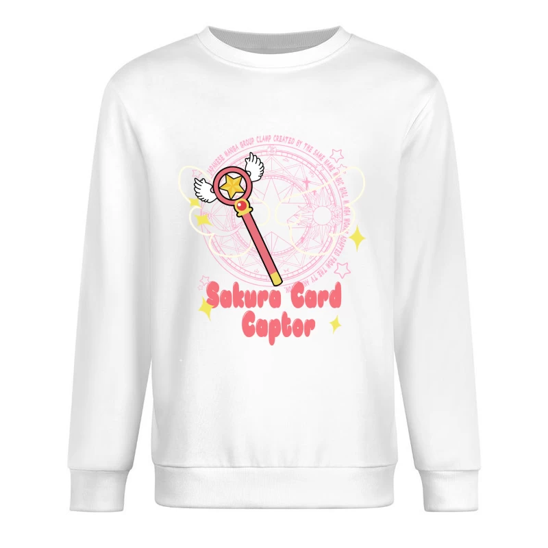 Sakura Zauberstab und Kreis Herren Pullover Sweatshirt