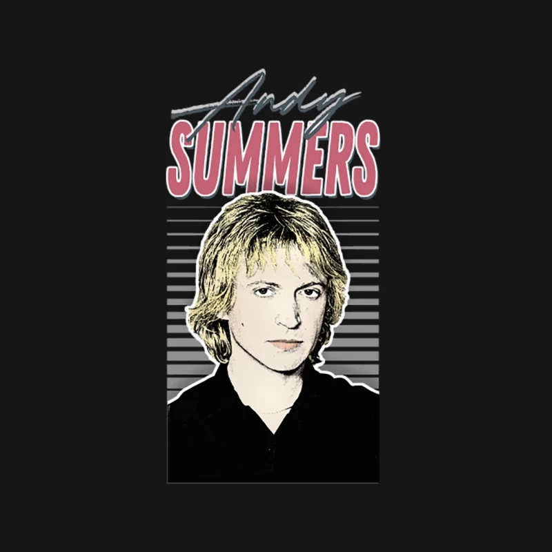 Andy Summers  80s Styled Aesthetic Fan Art Design Mouse Pad