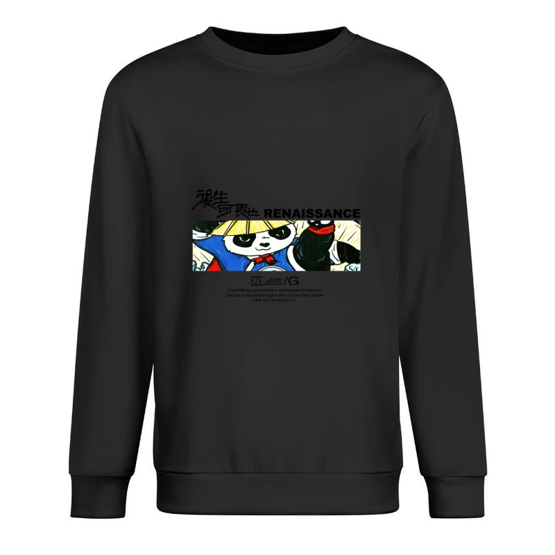 Kung-Fu Panda Comic Illustration Herren Pullover Sweatshirt