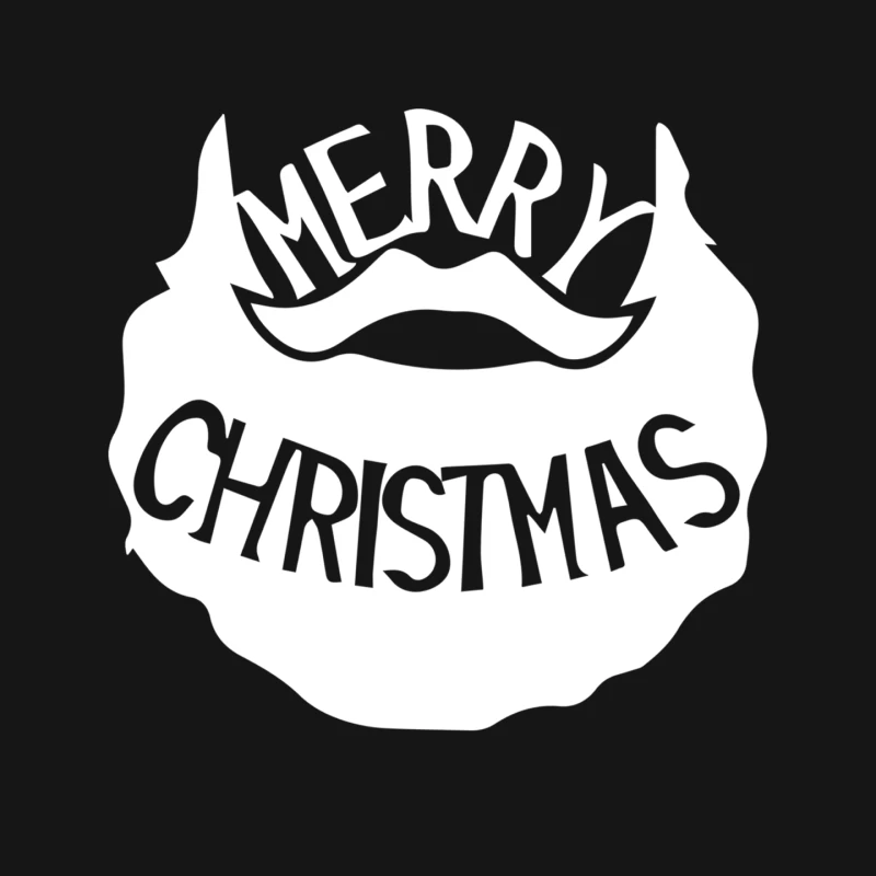 Merry Christmas Santa Beard Mouse Pad